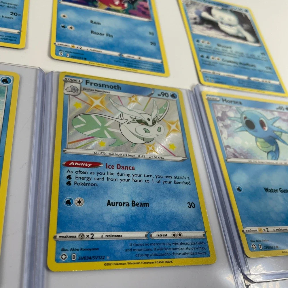 Pokemon Card Lot Water Type Frosmoth Shiny Octillery Kingdra Holo 15pc